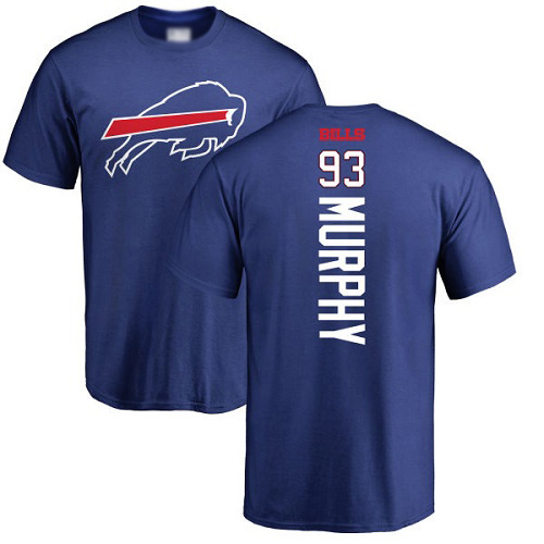 Men NFL Buffalo Bills #93 Trent Murphy Royal Blue Backer T Shirt->nfl t-shirts->Sports Accessory